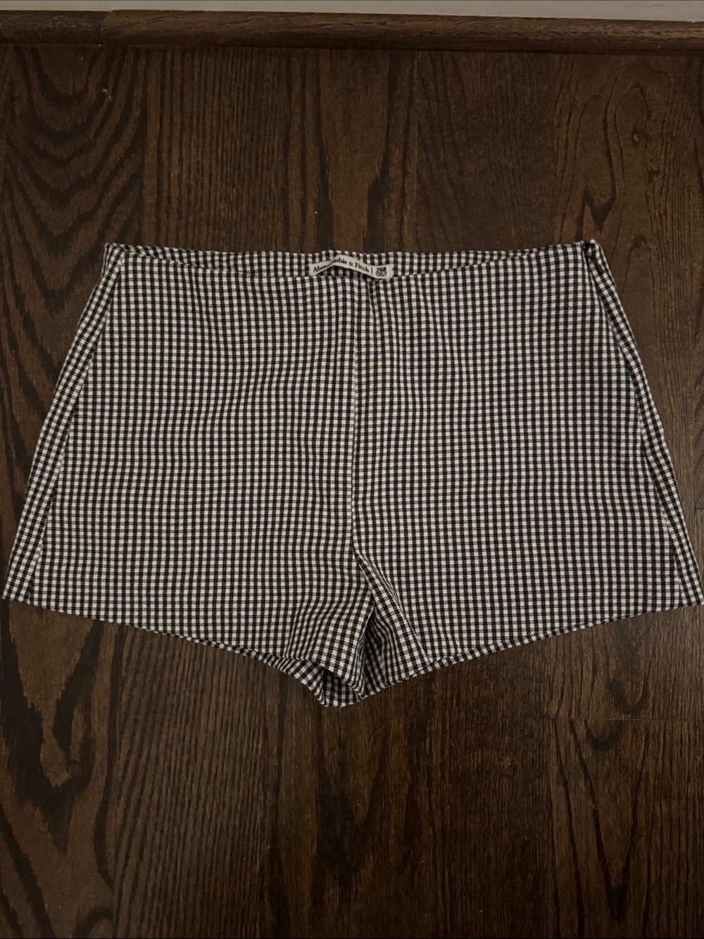 Abercrombie & Fitch Black & White Gingham Women's micro Shorts size 26